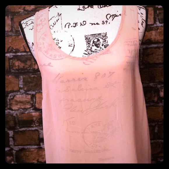Forever 21 Tops - Pink sheer tank